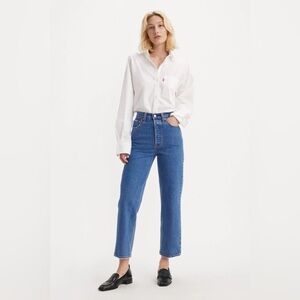 EUC Levi’s Ribcage Straight Ankle in Jazz Pop, 28x29